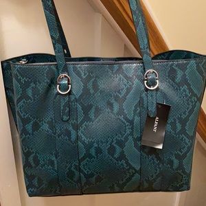 Alfani PU leather tote